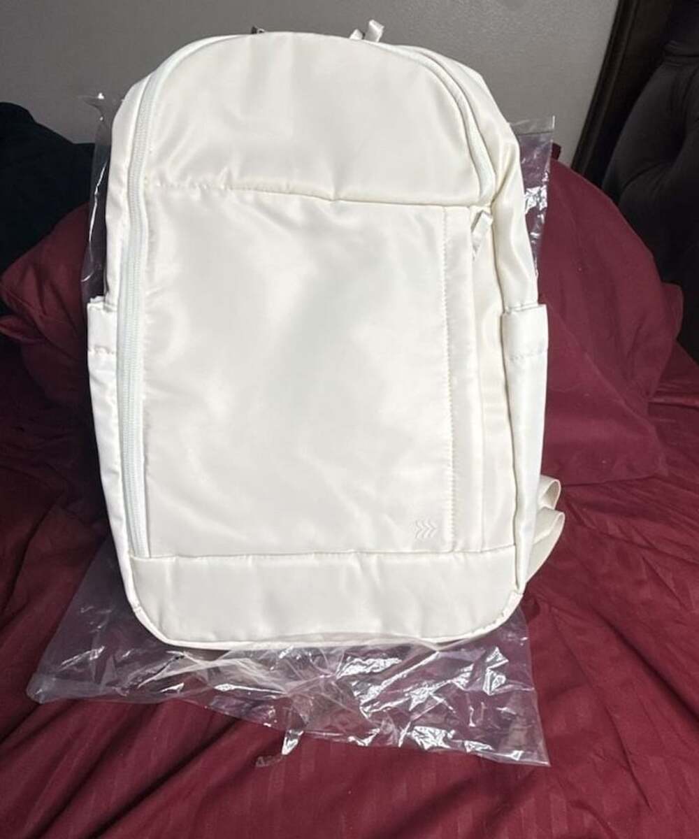 All in Motion Travel 15-Inch Laptop Backpack Ivory